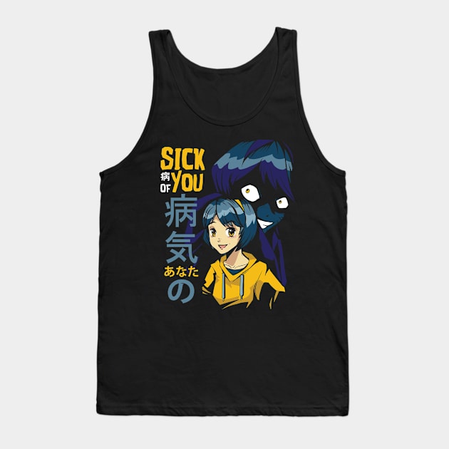 Sick of you Evil Shadow Tank Top by Hmus